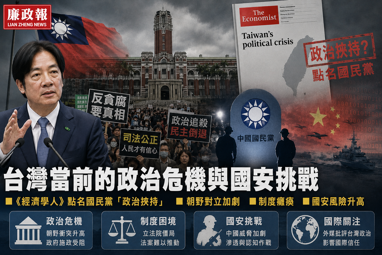 台灣政治危機與國安挑戰解析