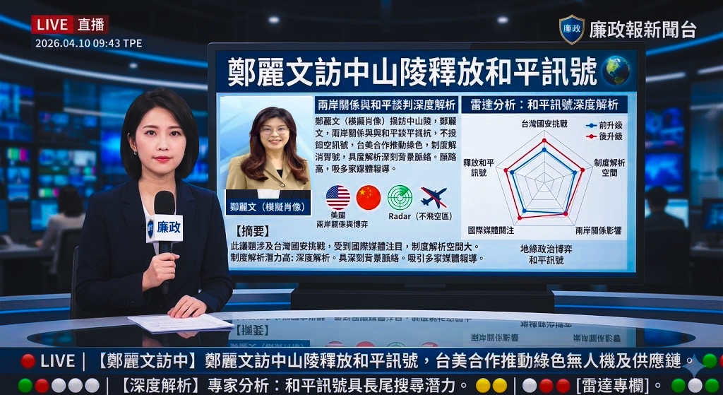 鄭麗文訪中山陵釋放和平訊號