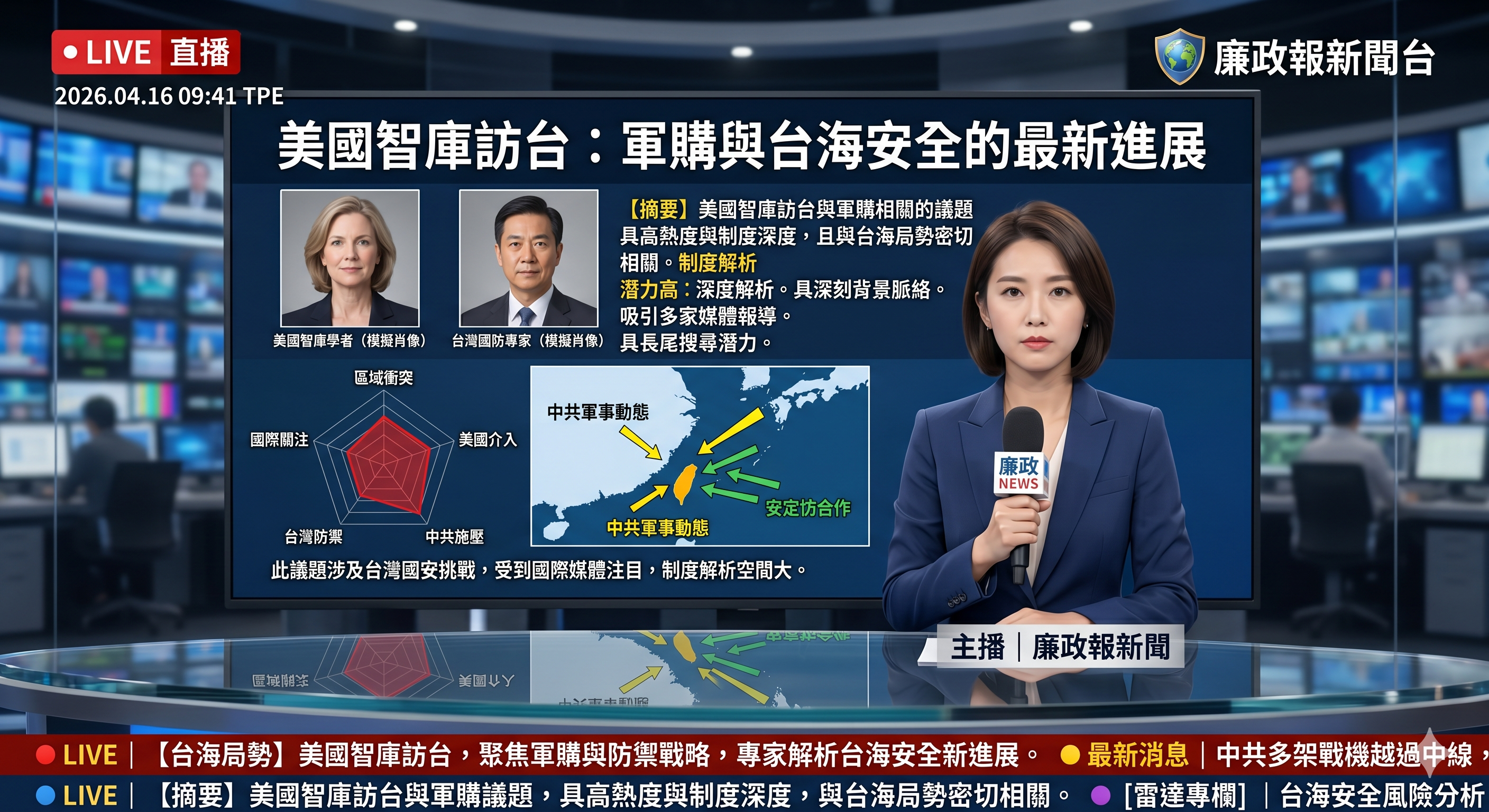 美國智庫訪台：軍購與台海安全的最新進展