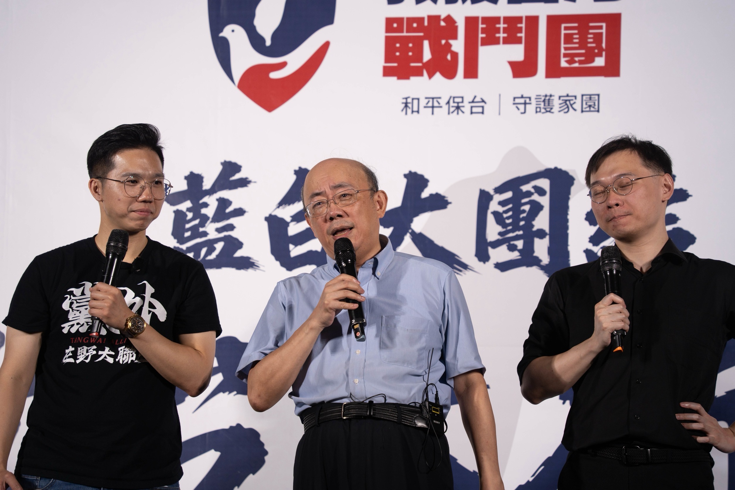 榮譽團長郭正亮專程到彰化助講。(圖/莊育平翻攝)