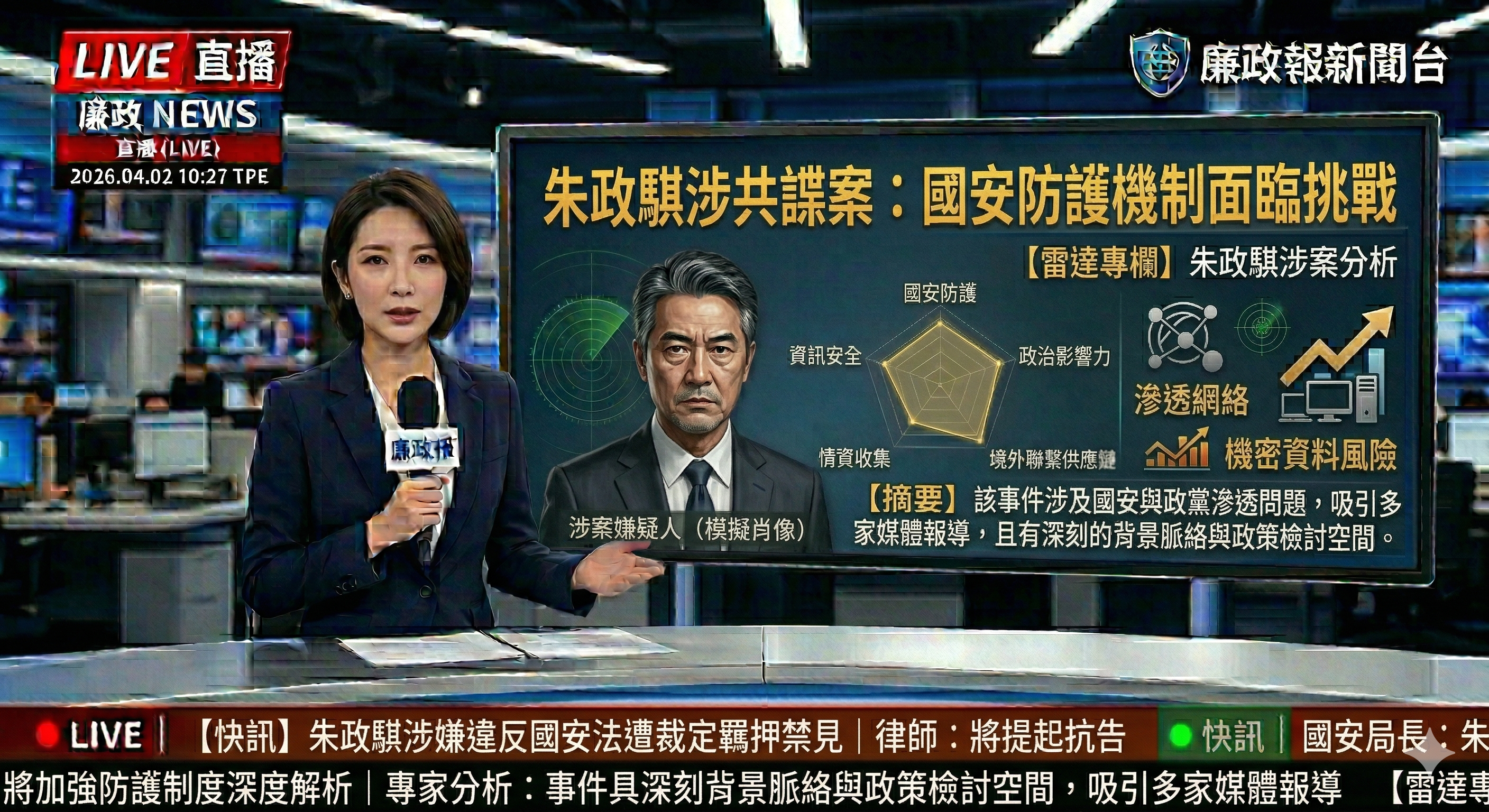 朱政騏涉共諜案：國安防護機制面臨挑戰