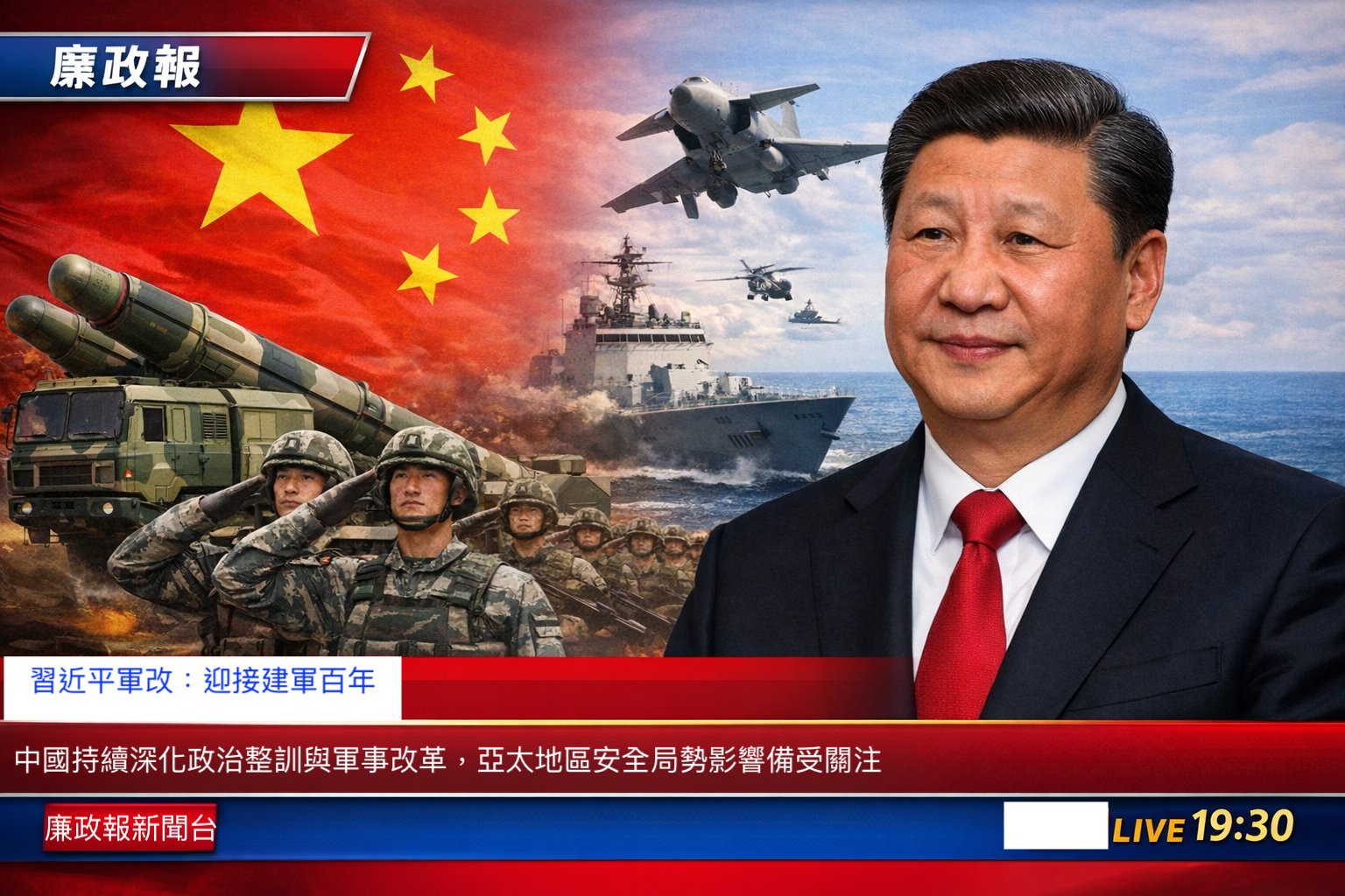 習近平軍改：迎接建軍百年