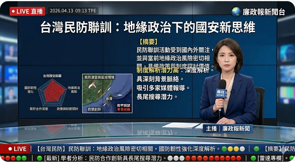 台灣民防聯訓：地緣政治下的國安新思維