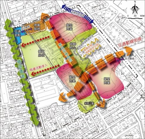 原臺南榮家活化再利用-規劃構想示意圖。（圖/謝福祐翻攝）