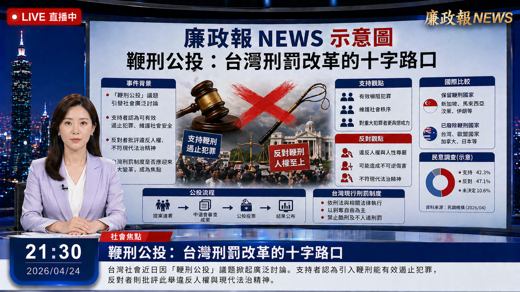 鞭刑公投：台灣刑罰改革的十字路口