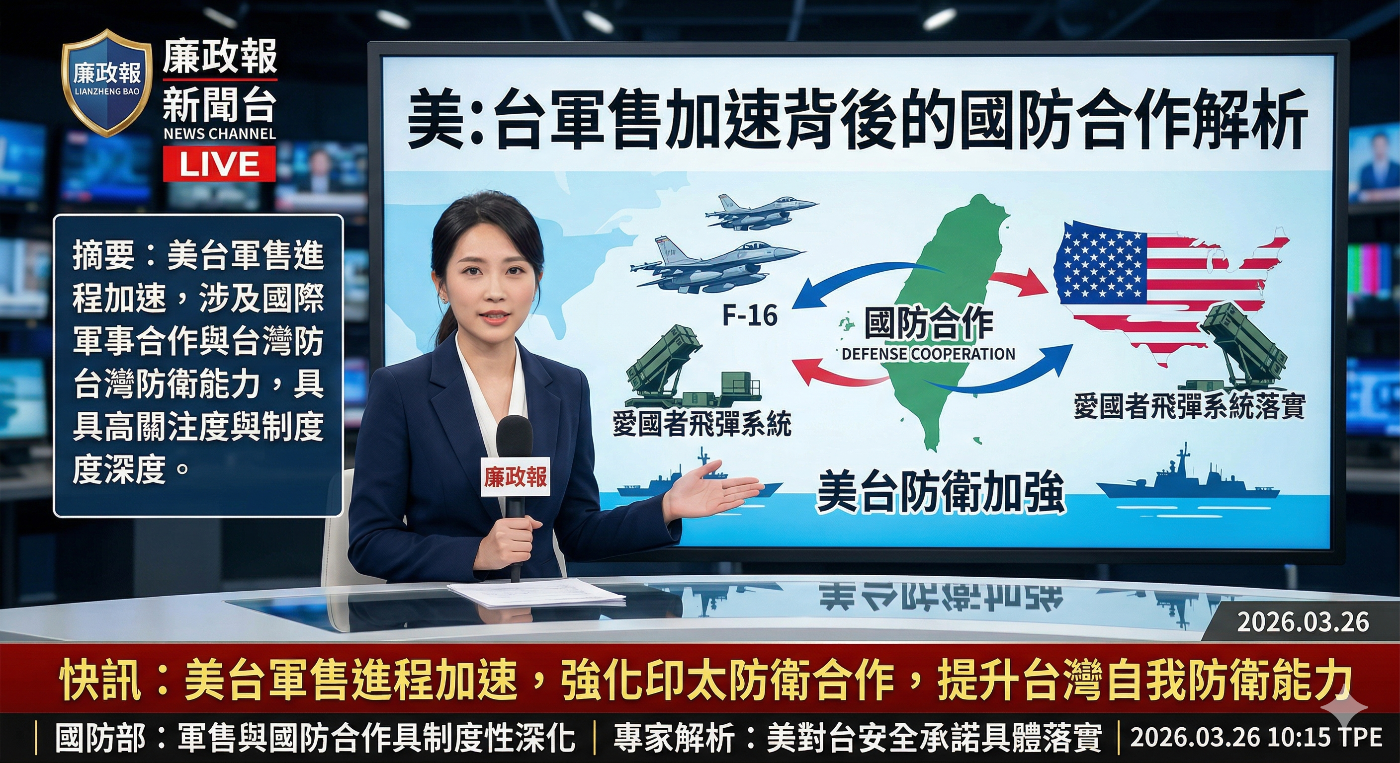 美台軍售加速背後的國防合作解析
