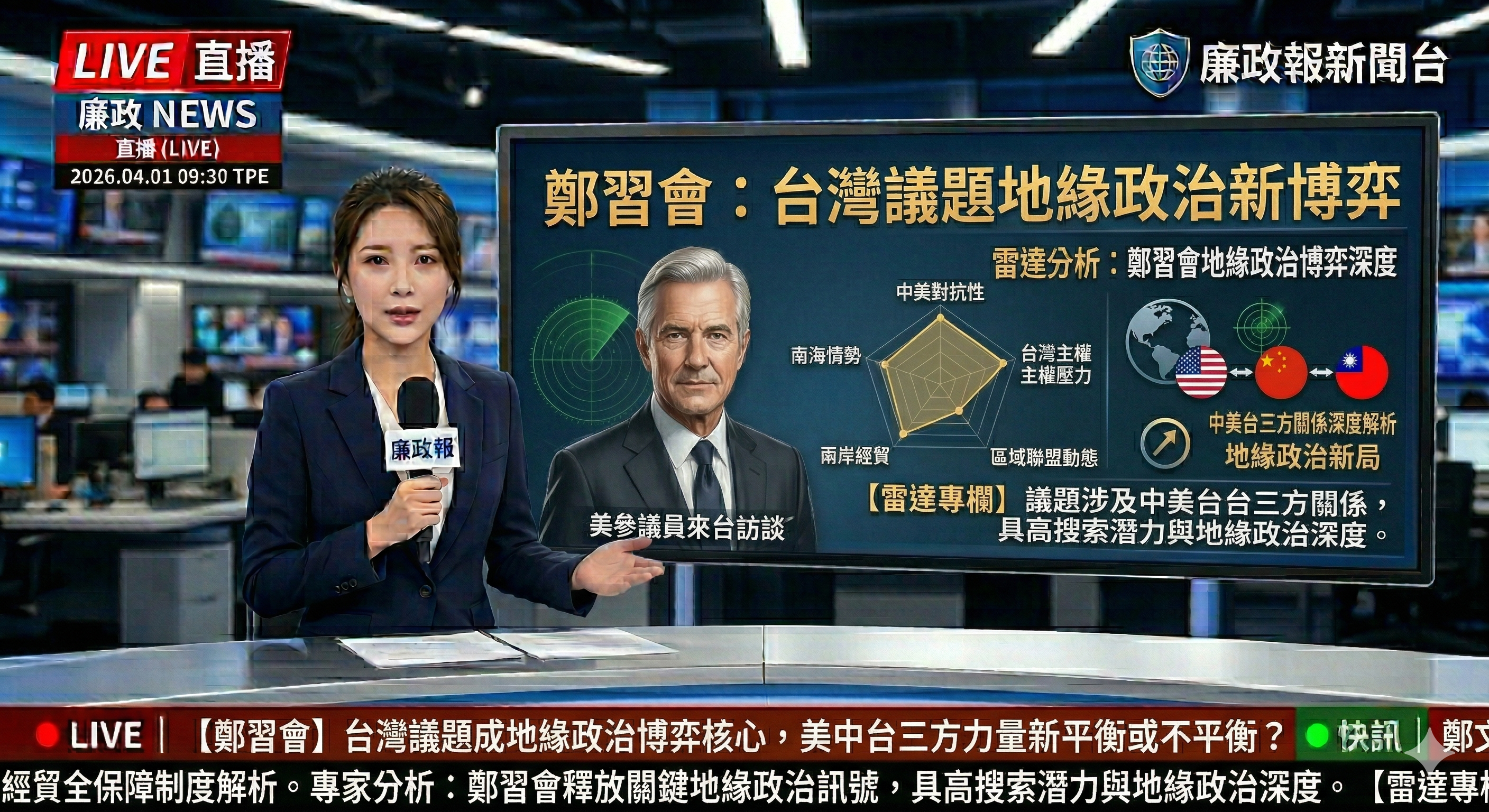 鄭習會：台灣議題地緣政治新博弈