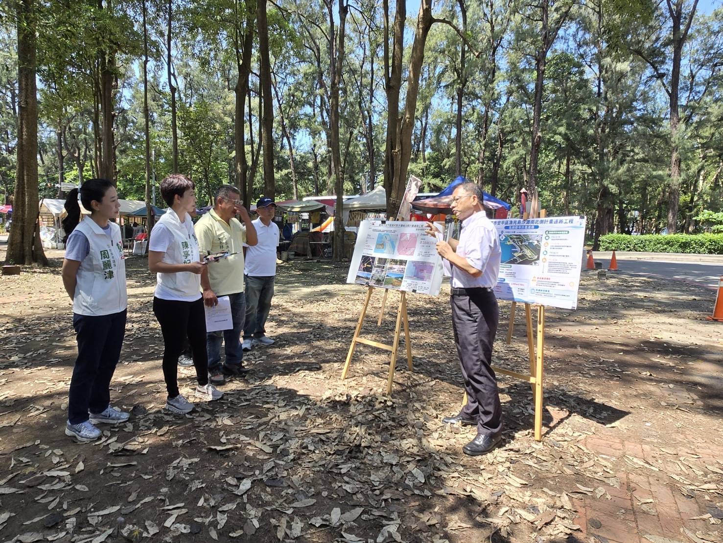 兼顧觀光發展與生態保護　陳亭妃會勘漁光島北側道路　要求兩週內跨單位技術對接提最佳方案