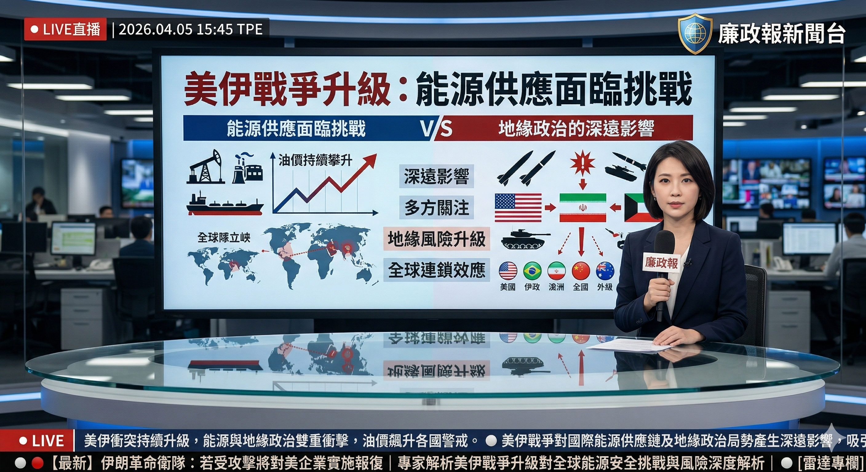 美伊戰爭升級：能源供應面臨挑戰