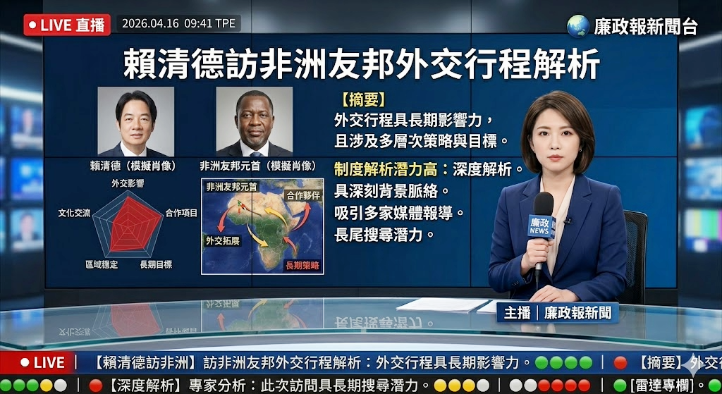 賴清德訪非洲友邦外交行程解析