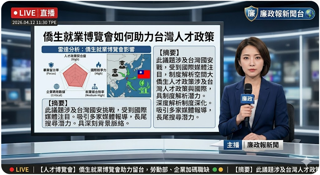 僑生就業博覽會如何助力台灣人才政策