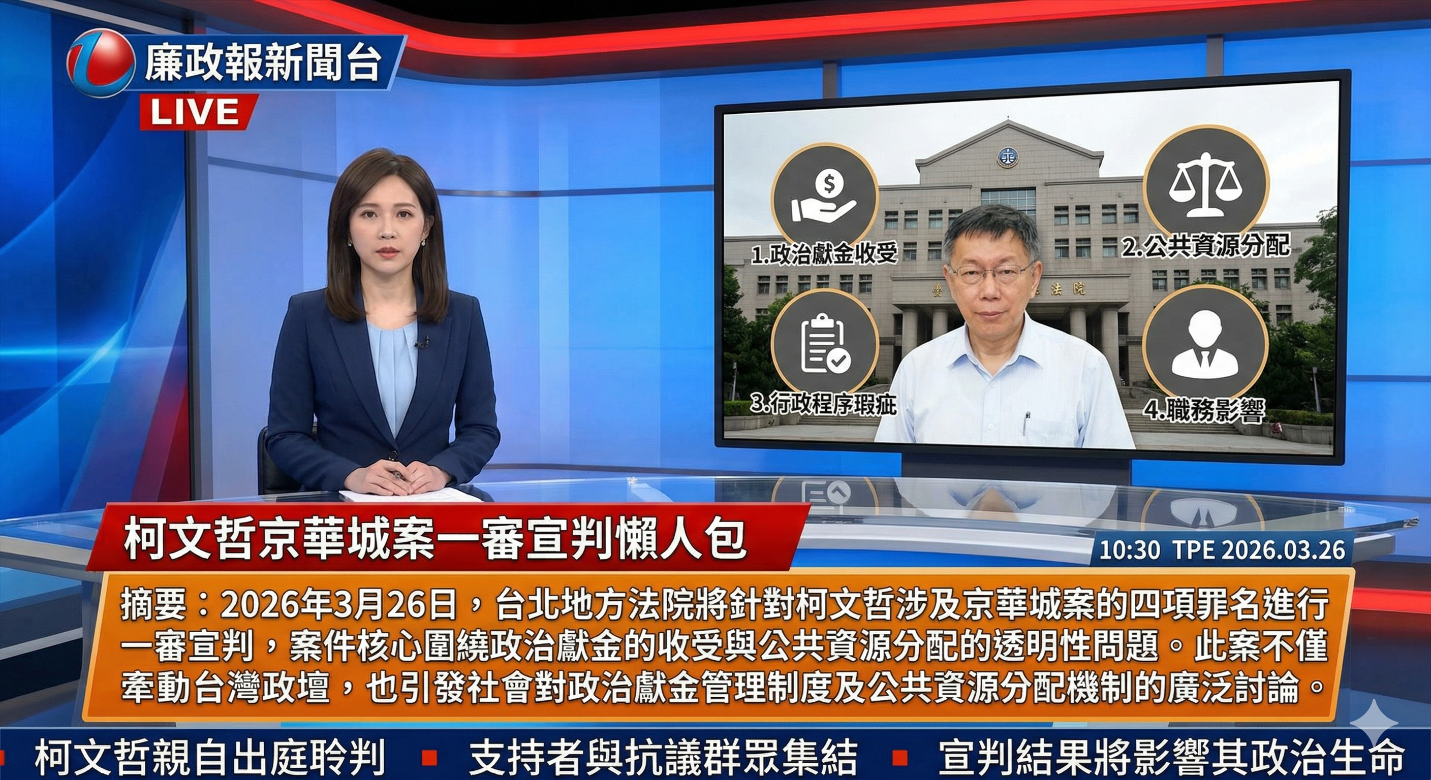 柯文哲京華城案一審宣判懶人包