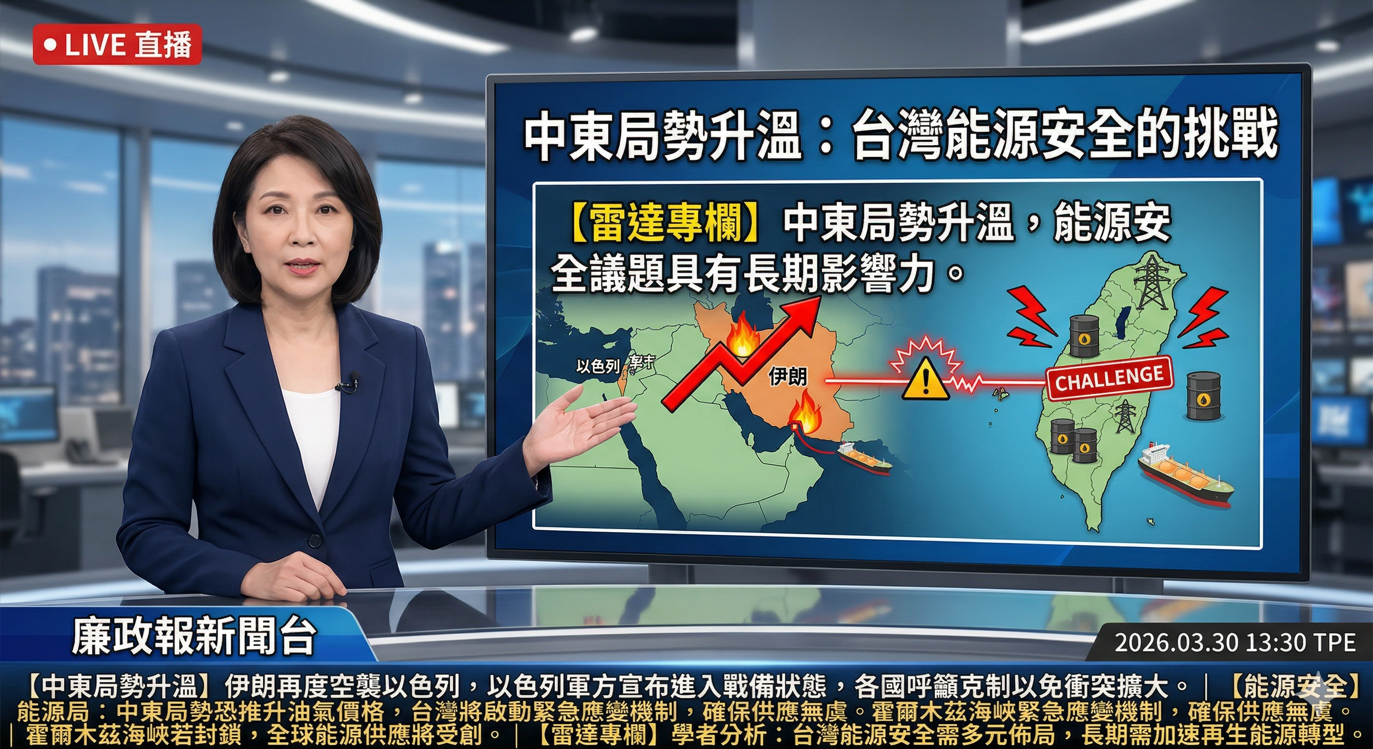 中東局勢升溫：台灣能源安全的挑戰