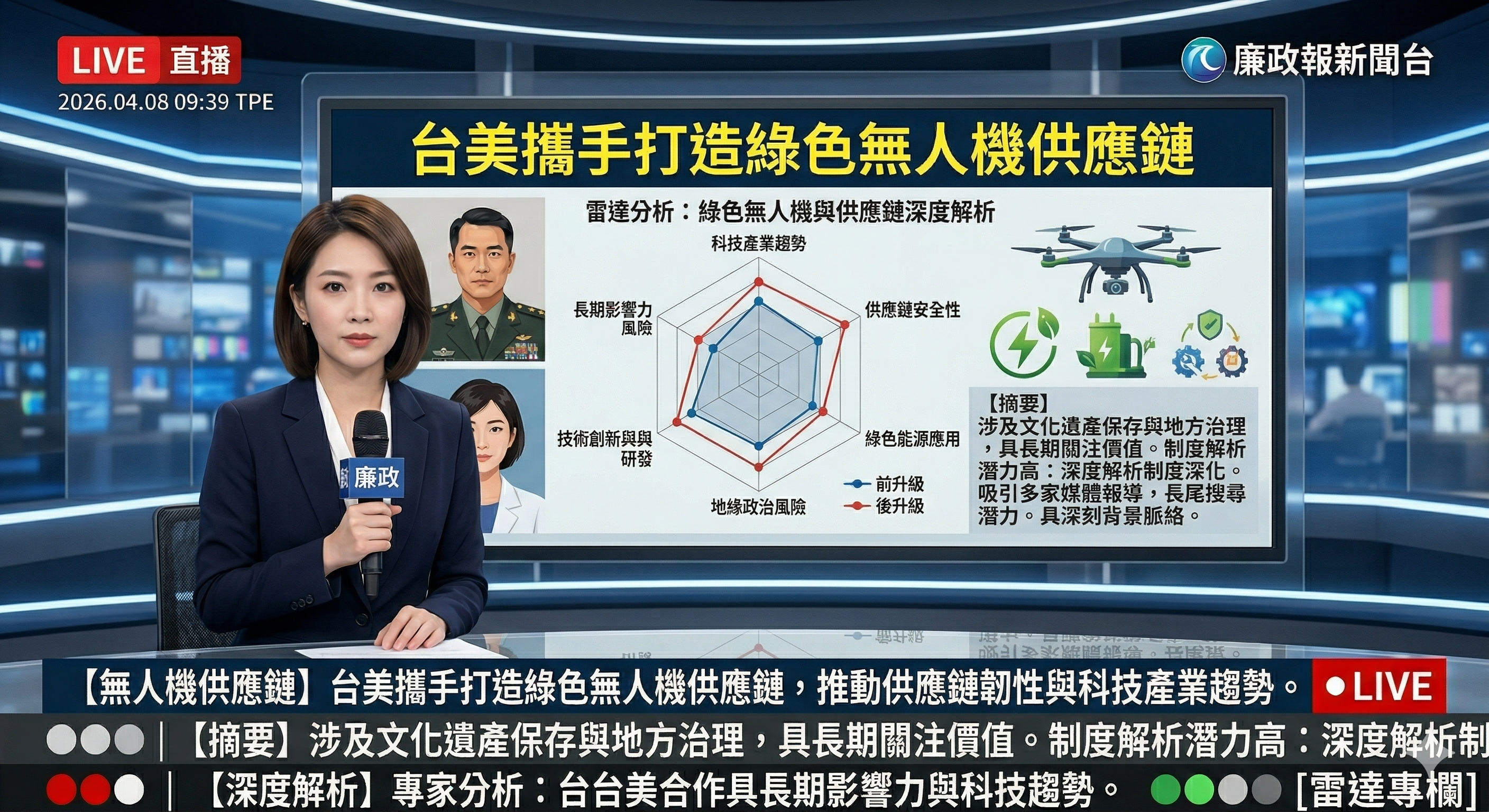 台美攜手打造綠色無人機供應鏈