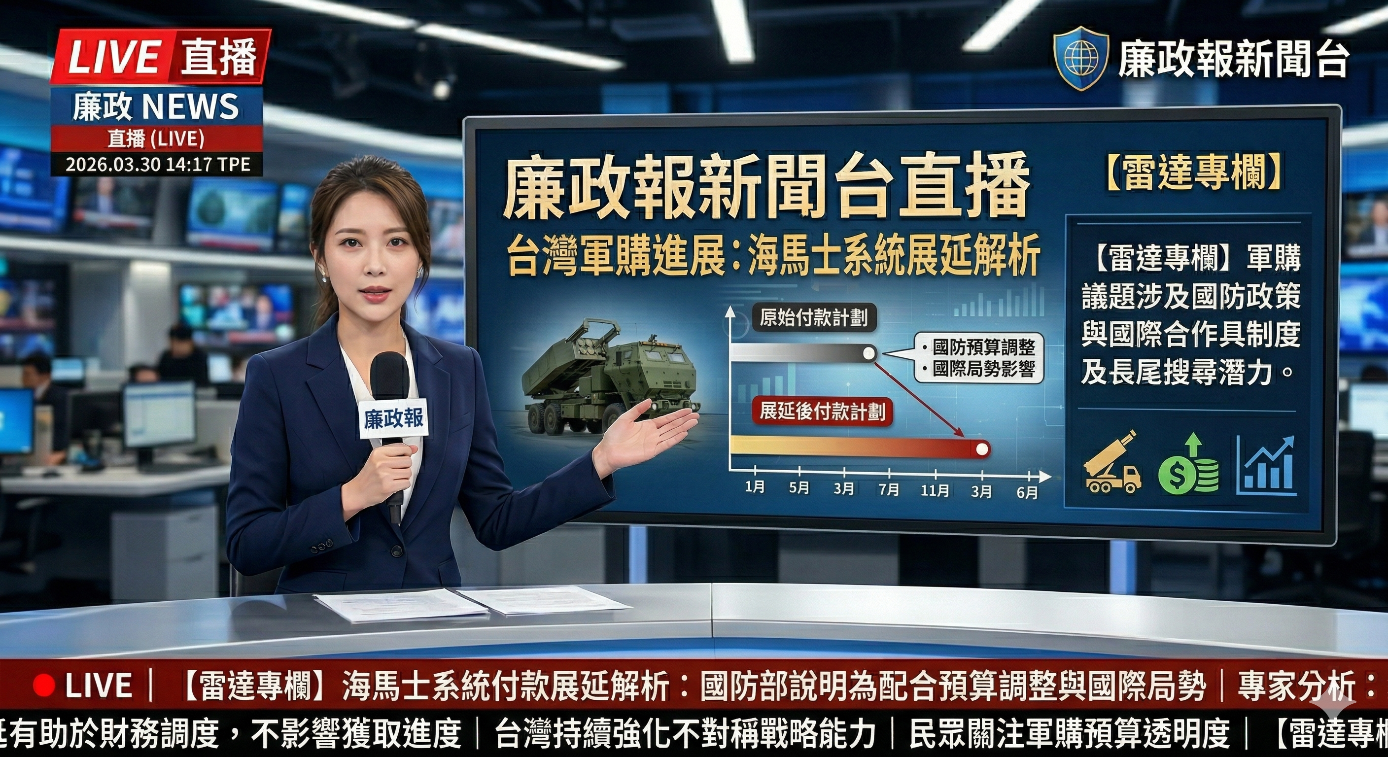 台灣軍購進展：海馬士系統付款展延解析