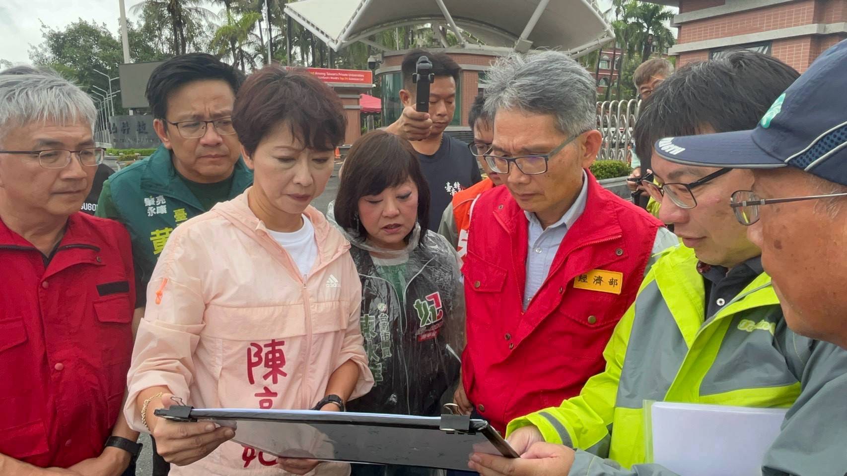 陳亭妃邀經濟部賴建信次長全面檢視三爺溪、仁德、永康大灣排水系統